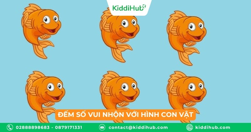 Đếm số vui nhộn với hình con vật