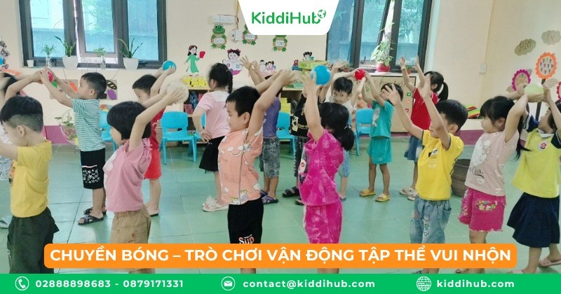 Chuyền bóng – Trò chơi vận động tập thể vui nhộn
