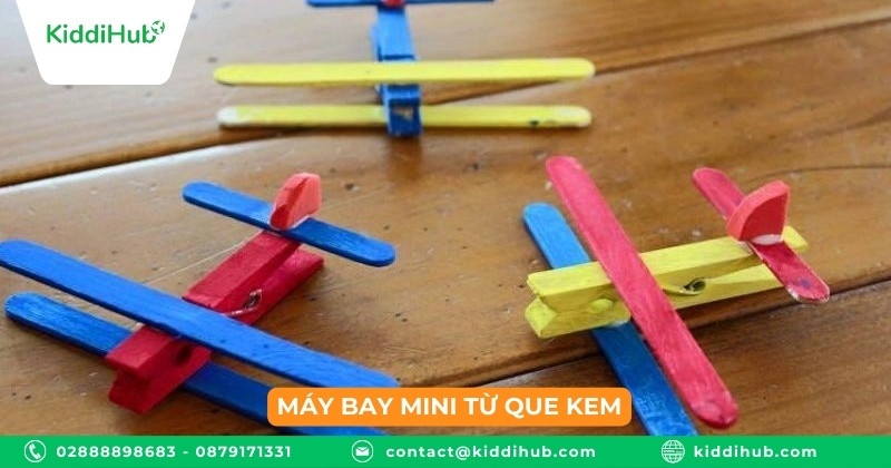 Máy bay mini từ que kem