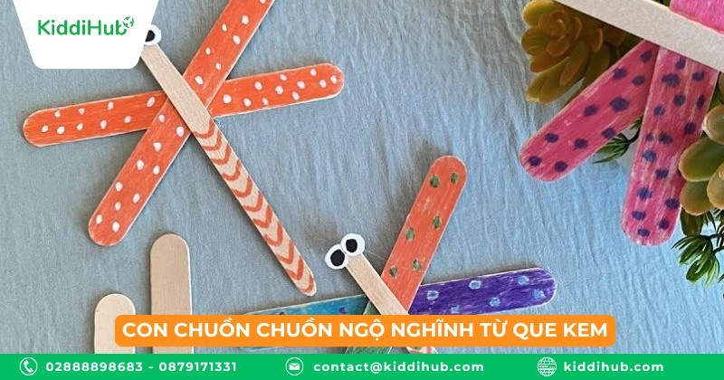 Con chuồn chuồn ngộ nghĩnh từ que kem