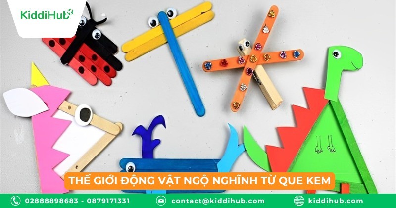 Thế giới động vật ngộ nghĩnh từ que kem
