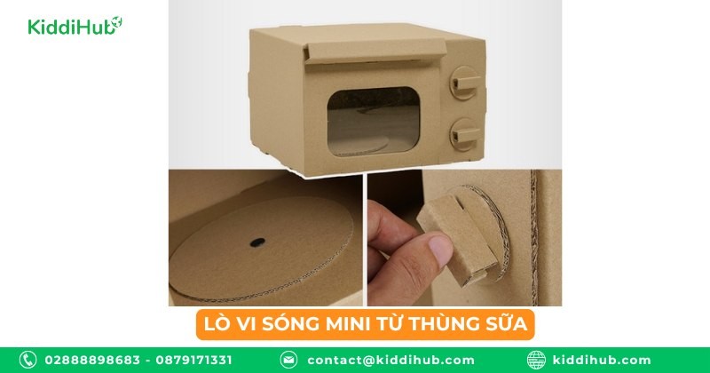 Lò vi sóng mini từ thùng sữa