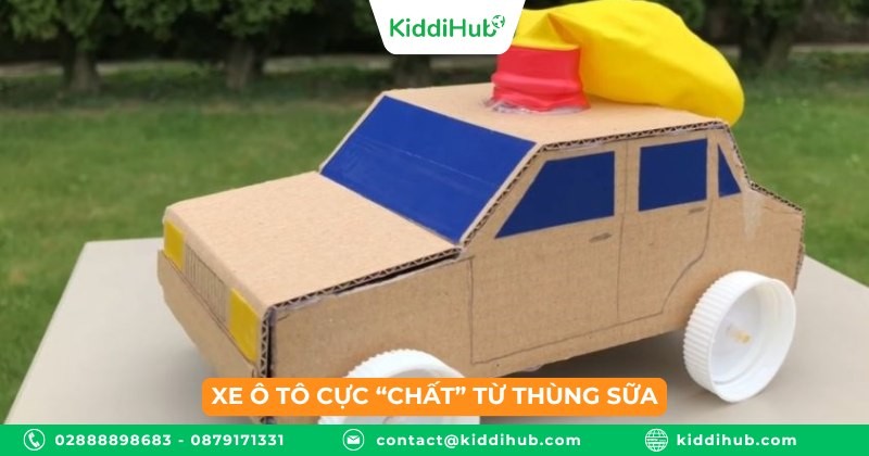 Xe ô tô cực “chất” từ thùng sữa