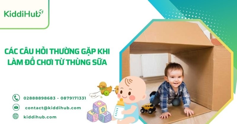 Các câu hỏi thường gặp khi làm đồ chơi từ thùng sữa