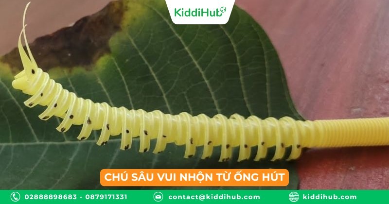 Chú sâu vui nhộn từ ống hút