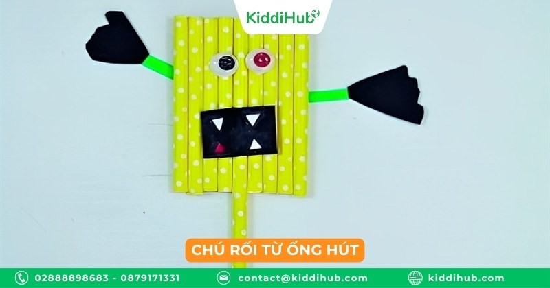 Chú rối từ ống hút