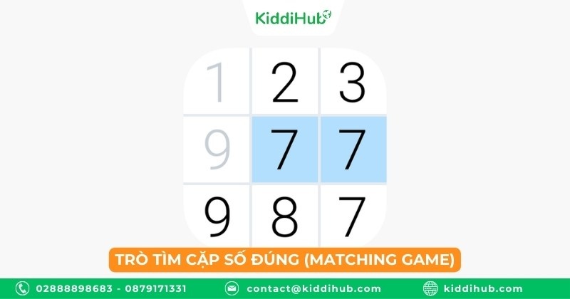 Trò tìm cặp số đúng (Matching game)