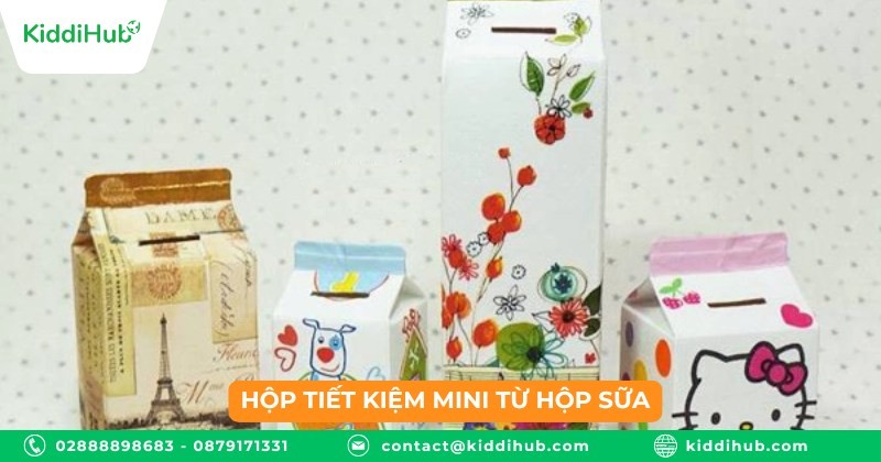 Hộp tiết kiệm mini từ hộp sữa