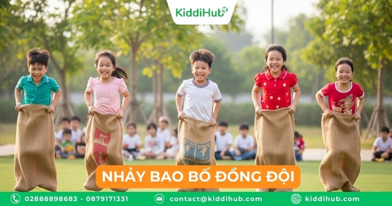 Nhảy bao bố đồng đội