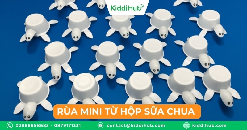 Rùa mini từ hộp sữa chua 