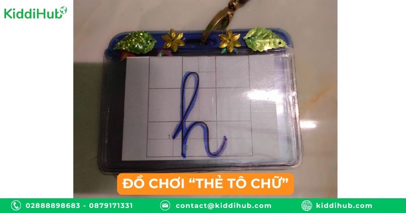 Đồ chơi “Thẻ tô chữ”