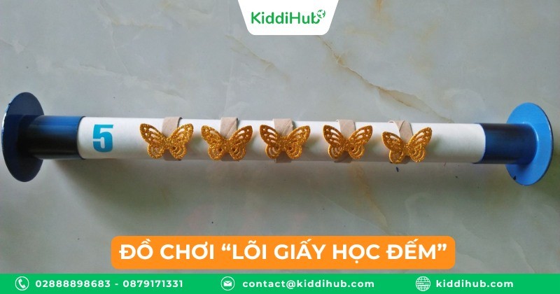 Đồ chơi “Lõi giấy học đếm”