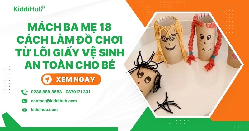 18 cách làm đồ chơi từ lõi giấy vệ sinh siêu đơn giản