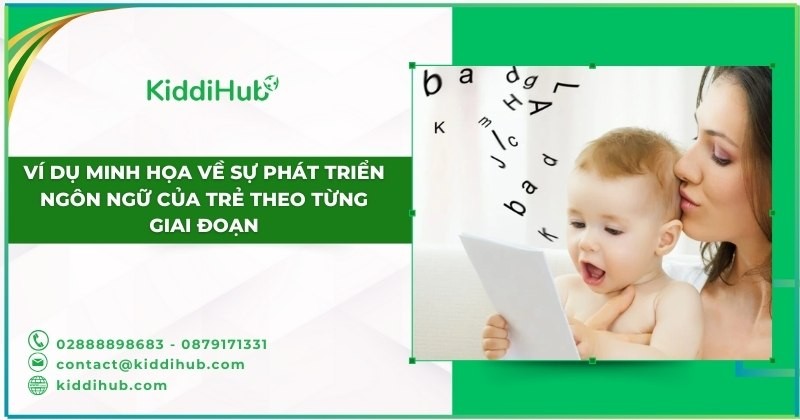 Ví dụ minh họa về sự phát triển ngôn ngữ của trẻ theo từng giai đoạn