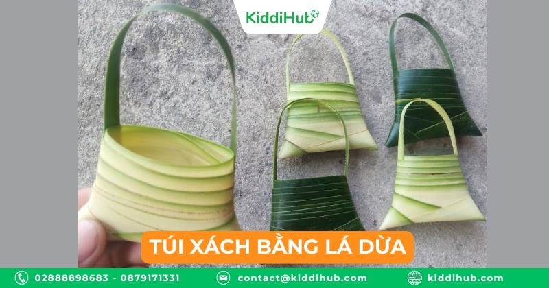 Túi xách bằng lá dừa