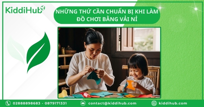 Những thứ cần chuẩn bị khi làm đồ chơi bằng vải nỉ