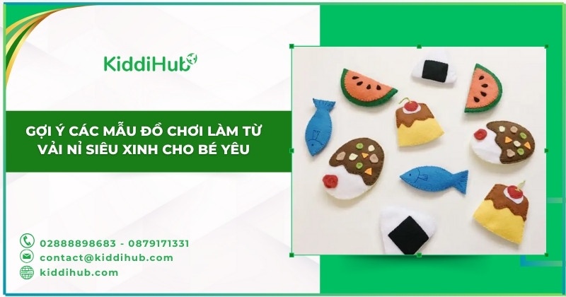 Gợi ý các mẫu đồ chơi làm từ vải nỉ siêu xinh cho bé yêu