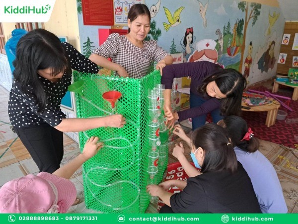 Bước 4: Lắp ráp thành hệ thống chảy