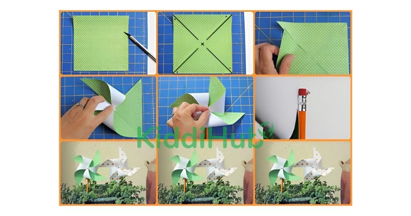 Làm chong chóng giấy