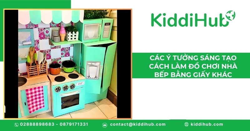 Các ý tưởng sáng tạo cách làm đồ chơi nhà bếp bằng giấy khác