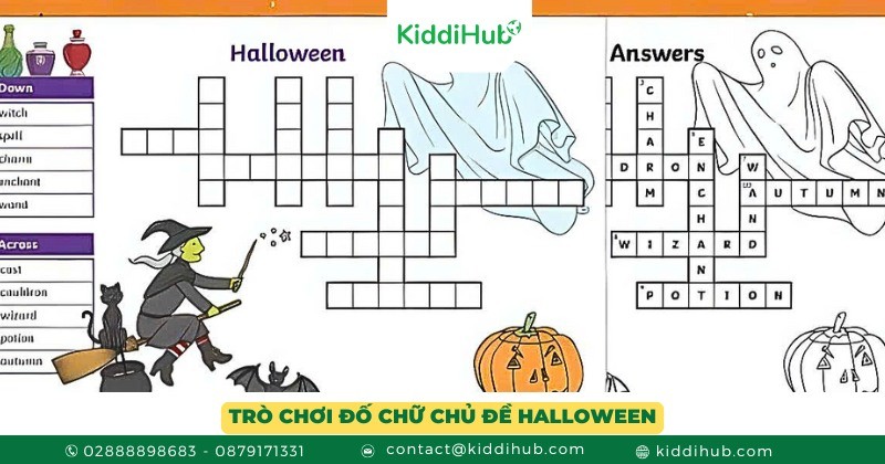 Trò chơi đố chữ chủ đề Halloween