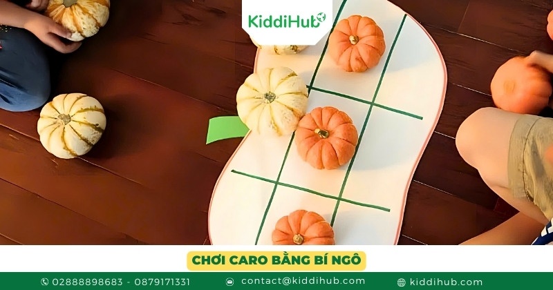 Chơi caro bằng bí ngô