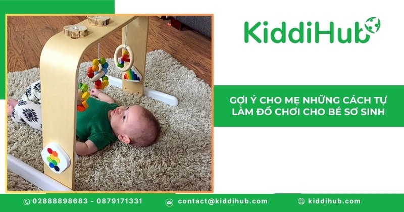 Gợi ý cho mẹ những cách tự làm đồ chơi cho bé sơ sinh