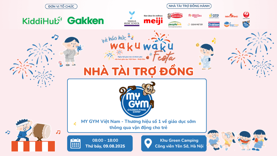 my gym là nhà tài trợ đồng cho hè háo hức wakuwaku festa