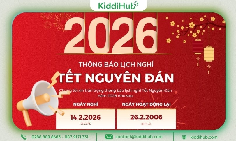 Mẫu thông báo nghỉ Tết Nguyên Đán 2026