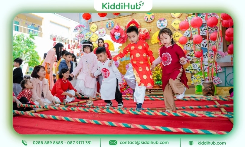 Lời dẫn chương trình Tết cho trẻ mầm non cần dễ hiểu, tạo nhịp điệu vui Tết hấp dẫn mọi bé