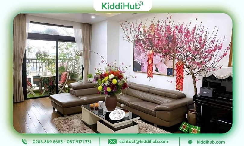 Hình ảnh Tết Nguyên Đán 2026 truyền cảm hứng trang trí cho mọi không gian Xuân hiện đại