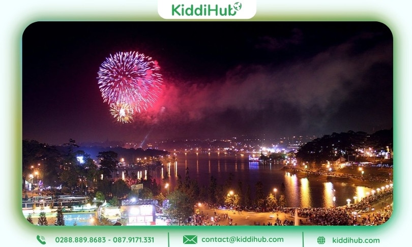 Điểm bắn pháo hoa Tết Dương lịch 2026 Lâm Đồng hứa hẹn thu hút khách du lịch