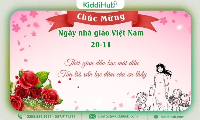 Mẫu thiệp 20 11 đẹp nền pastel/nhẹ nhàng – kiểu dễ thương