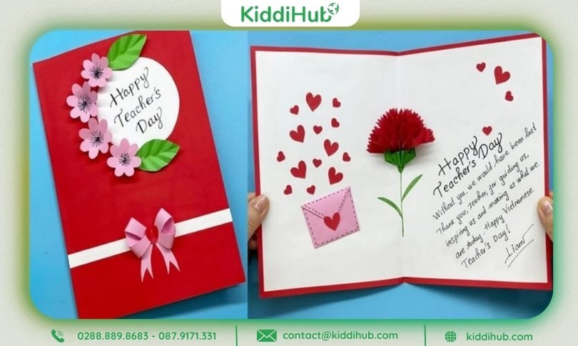 Làm thiệp 20/11 sáng tạo 3D