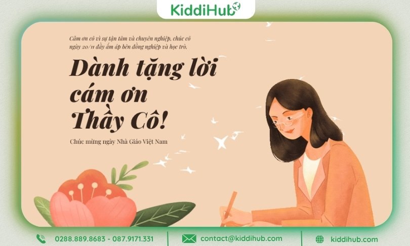 Câu chúc 20/11 cô giáo mầm non từ tập thể phụ huynh