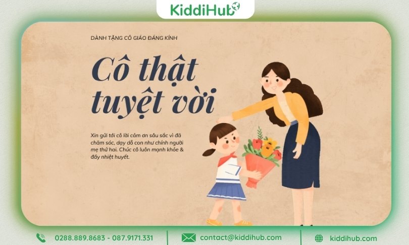 Lời chúc 20 11 cô giáo mầm non từ phía phụ huynh học sinh