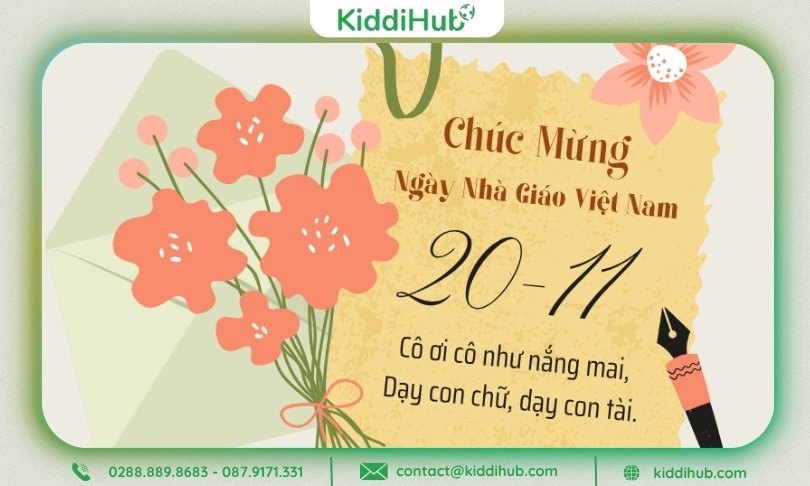 Thơ 20 11 ngắn về cô