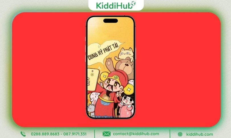 Ảnh nền Tết 2026 – Đón Thần Tài, rước lộc đầu năm