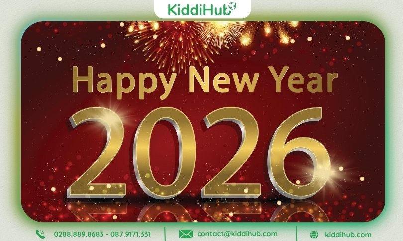 Thiết kế hình ảnh Tết Dương 2026 với phong cách Minimalist