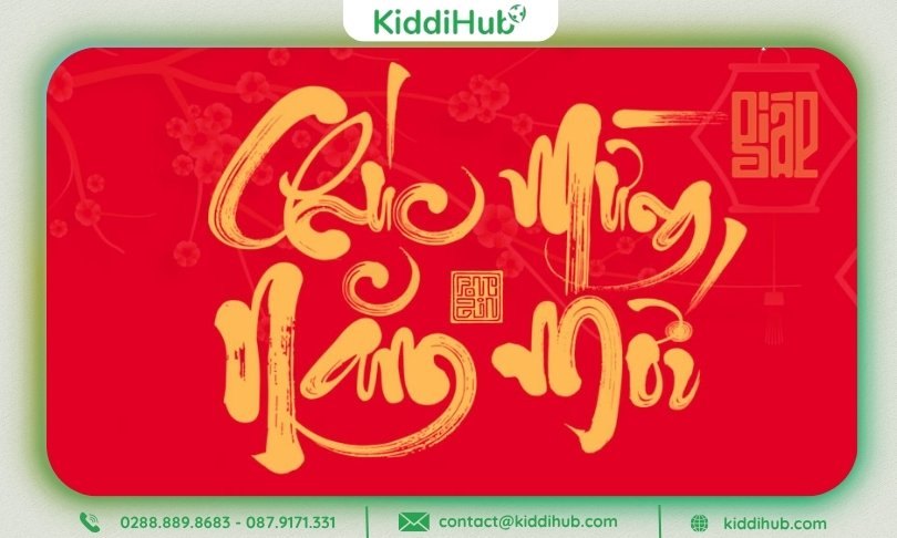 Sử dụng typography & chữ thư pháp/chữ ký Tết