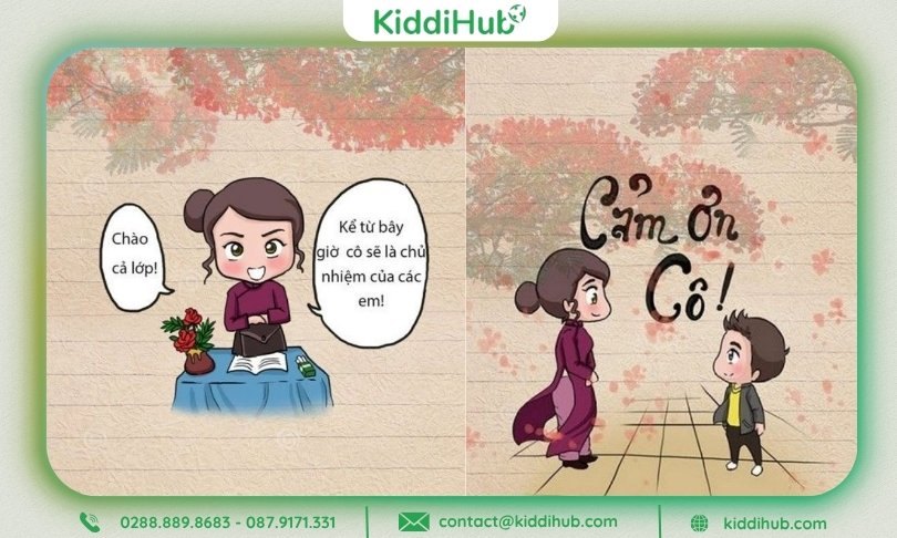 Khoảnh khắc gần gũi và thân thương của nhà giáo