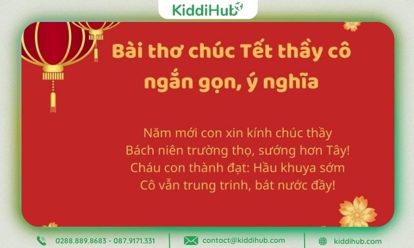 Gợi ý câu đối Tết và lời chúc đi kèm cho cô giáo mầm non