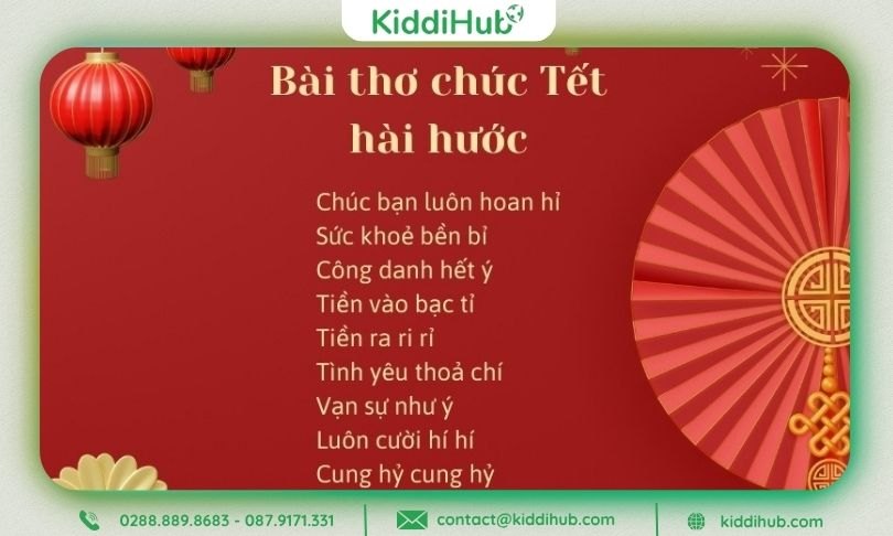 Bài thơ chúc Tết cho bạn bè/họ hàng