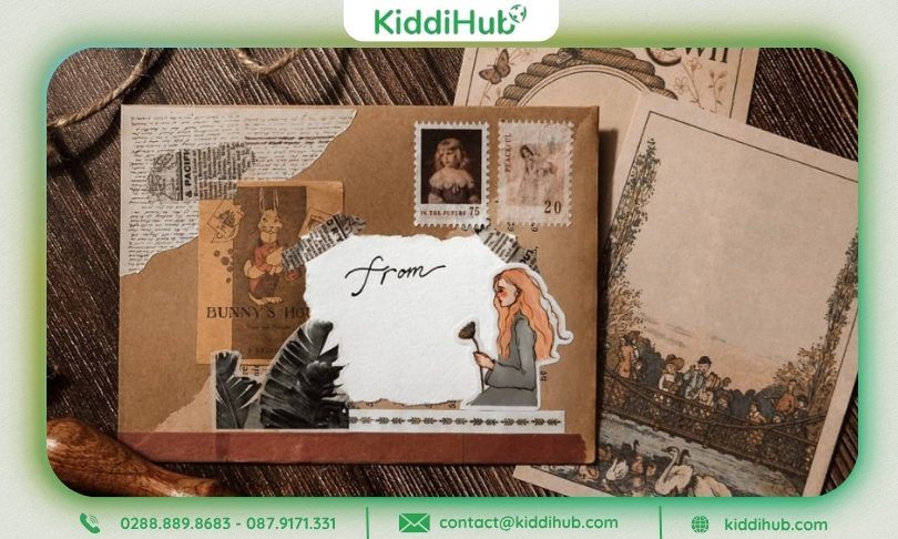 Mẫu thiệp phong cách vintage độc đáo cho ngày Nhà giáo Việt Nam