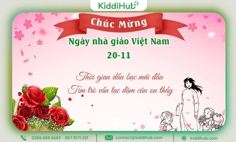 Mẫu thiệp 20/11 đẹp, được nhiều người lựa chọn