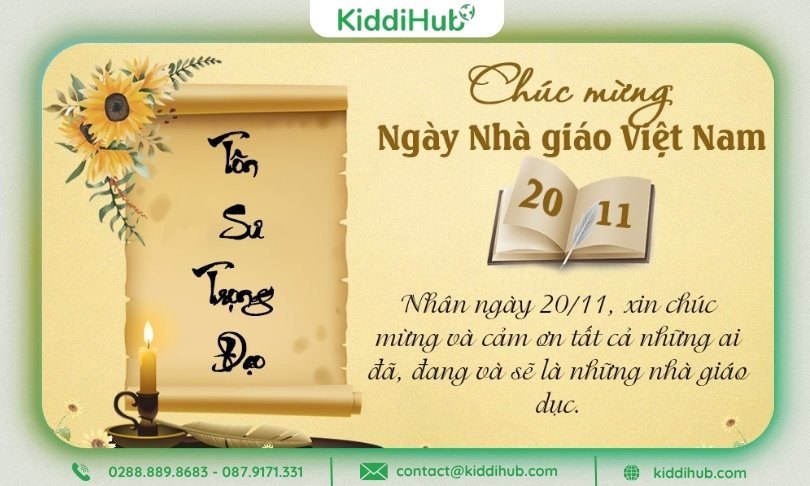 Thiệp 20/11 đẹp, phù hợp làm quà tặng thầy cô