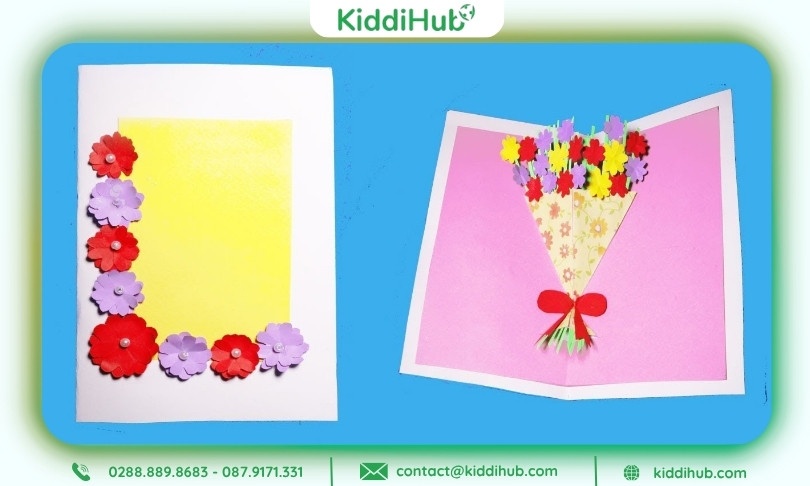 Thiệp chúc 20/10 mầm non – Bé tự do sáng tạo không áp lực