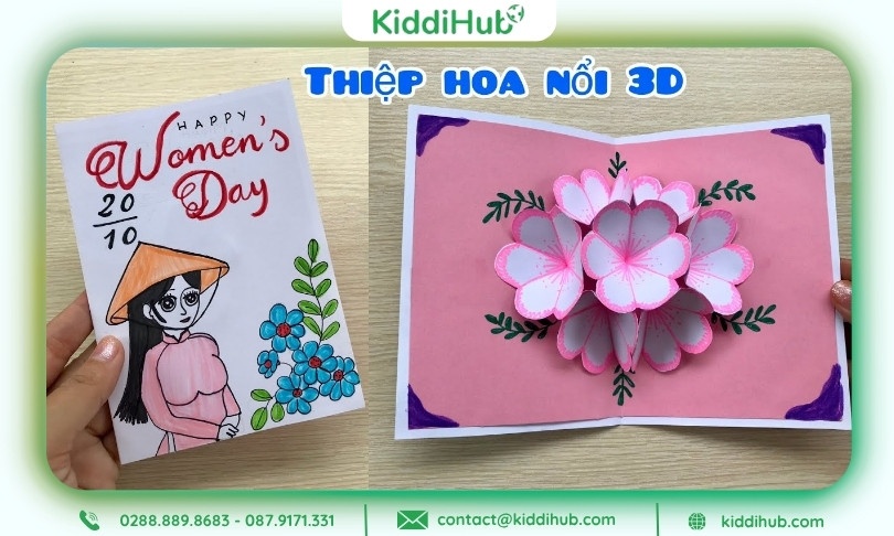 Cách làm thiệp 20/10 3D tạo hiệu ứng sống động ấn tượng