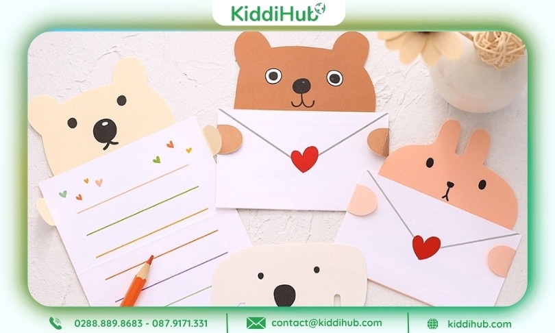 Cách làm thiệp 20/10 hình con vật nhỏ xinh dễ thương