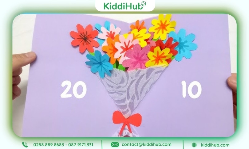 Cách làm thiệp 20/10 hoa nhỏ nhắn đơn giản mà ý nghĩa